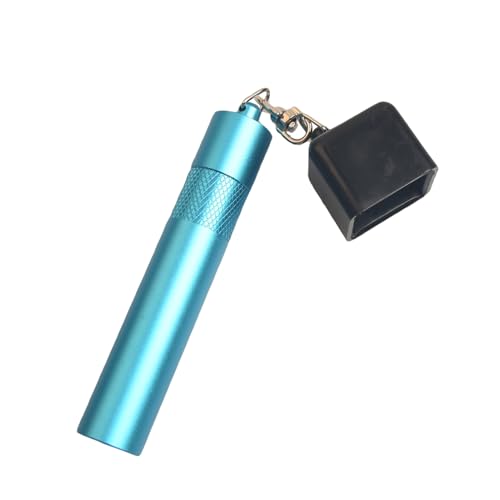 LAKE OF FIRE 3-in-1 Snooker/Pool Cue Tip Shaper with Repair Tool, Cue Tip Storage, and Billiard Chalk Holder - color: Blue