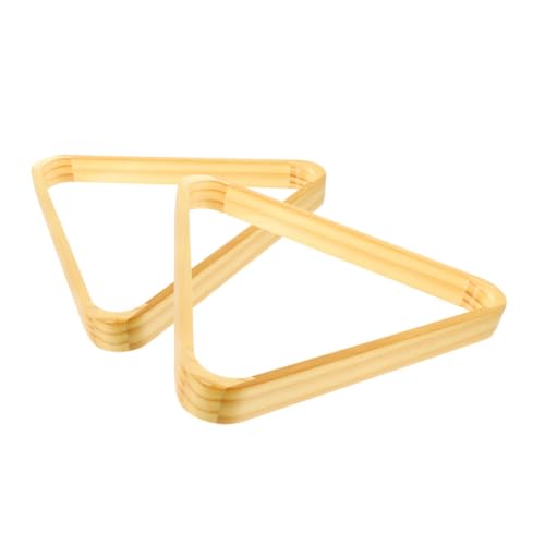 KOMBIUDA 2pcs Solid Wood Billiard Triangle Rack Pool Stand for Snooker Games Easy Setup Exceptional Craftsmanship