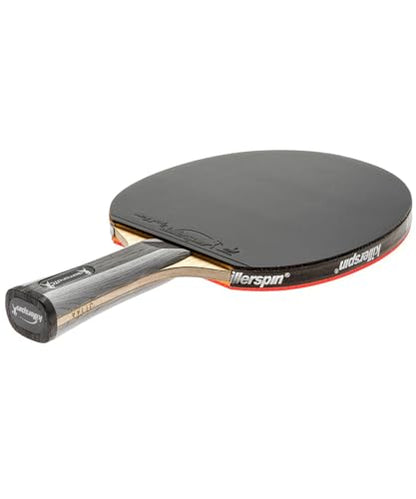 Killerspin Diamond TC Ping Pong Paddle, Advanced Table Tennis Paddle, Memory Book Paddle Case, Red/Black - style: Straight