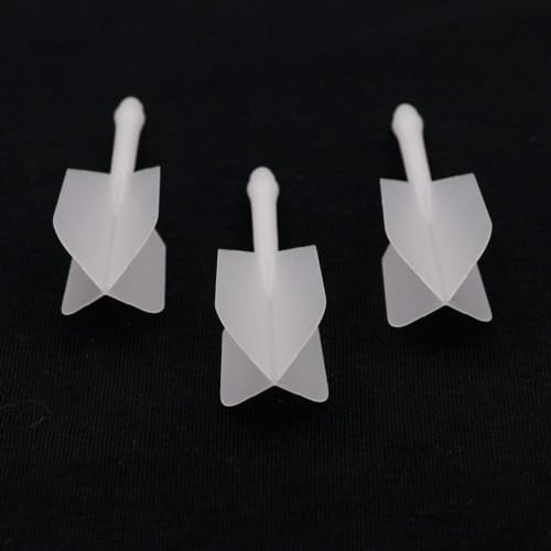 CUESOUL Rost AK5 Integrated Dart Shaft and Flights Transparent Color-S/M/L - color: Slim Shape, size: M-28mm