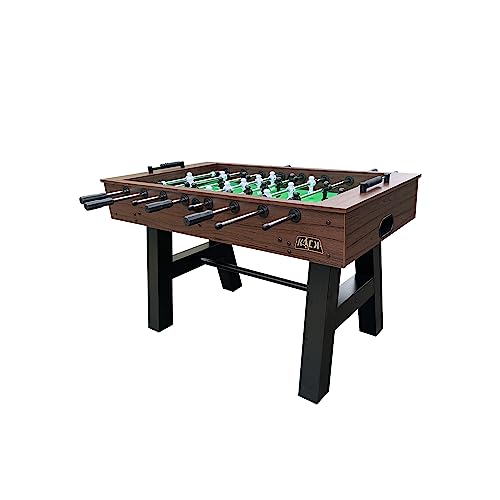KICK Valkyrie 55" Foosball Table – Professional Full-Size Indoor Game Table - color: Brown
