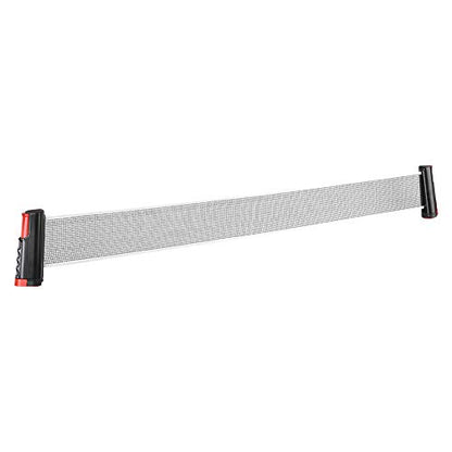 Retractable Table Tennis Net Rack, Portable Plastic Polyester Cotton, Telescopic Length up to 170cm669inch/., Install Spring Clamp System, Stable on - color: Black and red wavy edge