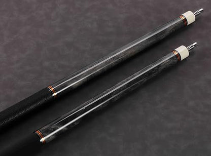 Pool Cue Stick Genuine Leather Cowhide Grip 58" 19 20oz 2 Piece with 12.5mm Tip,Canadian Maple Pro Billiard Cue,for Adults/Beginner/Pro Player. - color: Grey-20oz-Velvet Paint Grip-Only Cue