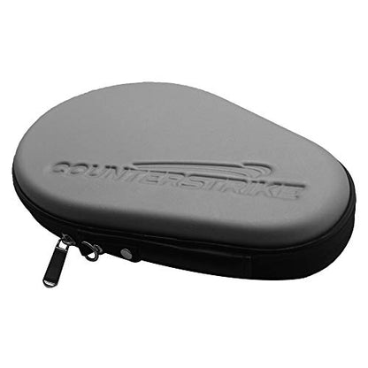 Phantom Light Paddle Bundle (Includes Hard Case & 6 Balls) | Ping Pong Paddle | Table Tennis Paddle | Offensive Table Tennis Paddle | Pre-Assembled Paddle | ITTF Approved | Ping Pong Set - color: Silver Paddle Hard Case