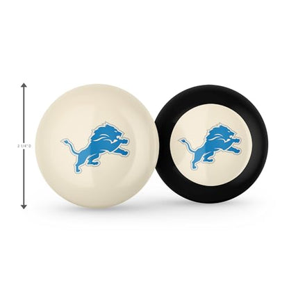 Imperial NFL Logo Cue Ball & 8 Ball Combo Set - color: Detroit Lions, White