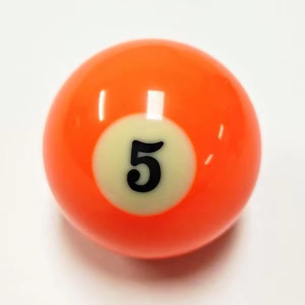 Replacement Pool Ball，Replacement Eight Ball, 2-1/4" Regulation Size Billiard, Regulation Weight，15 Object Balls - color: 5