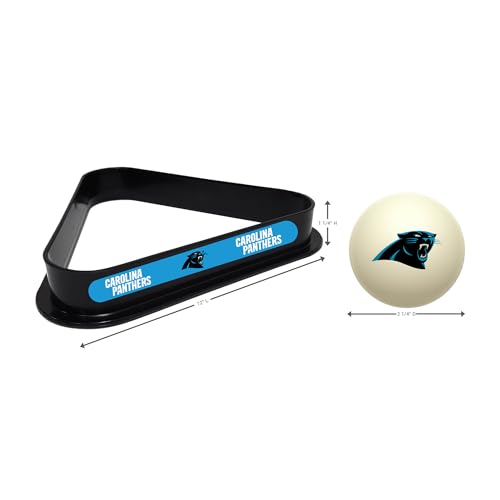 Imperial NFL Cue Ball & Rack Set - color: Carolina Panthers, White