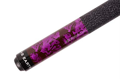 58 inch Hand-Painted Series 2-Piece Billiard Pool Cue Stick with Irish Linen Wrap - color: Purple, size: 21oz