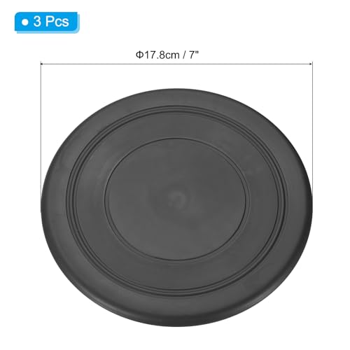 PATIKIL Flying Disc, Flying Discs Soft Waterproof for Dog Outdoor Playing Sport Game - color: Black