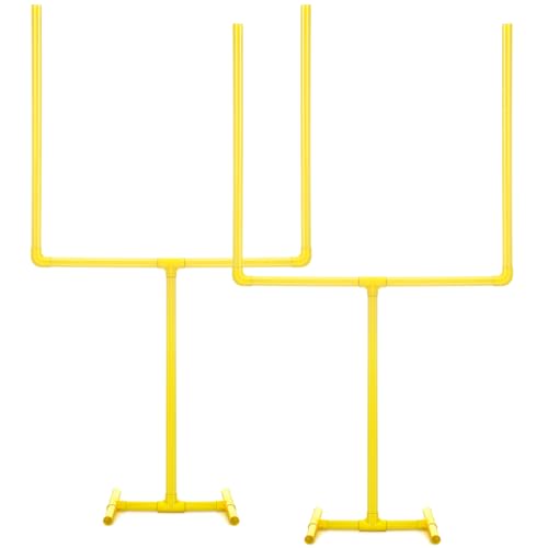 VioraWhite 2 Pcs Football Party Decoration 47.24" x 23.62" Plastic Football Goal Centerpiece Soccer Goal Post Field Post Decoration for Game Day Soccer Theme Party Decor - style: 47.24" X 23.62"