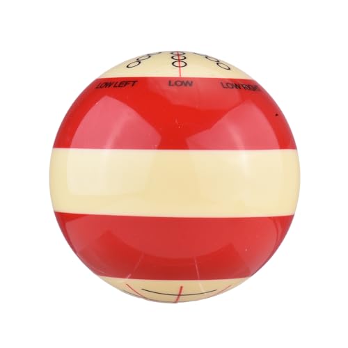 RiToEasysports Billiard Cue Ball Resin Training Cue Ball Set 57.2mm Double Sided Practice Pool 2pcs for Control Aiming and Stroke Training for Beginners and Advanced Players
