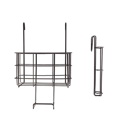 Wall Mount Bookshelf Game Rack, Small Spaces Wall Mount Storage Rack, Efficient Side by Side Space-Saving Design, CD Tower for Home Office Bed Room, Dark Gray