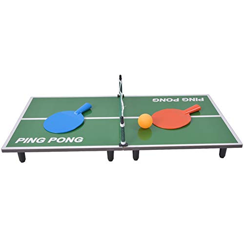 Indoor Mini Table Tennis Game - Portable Folding Pong Table for Family Fun & Exercise