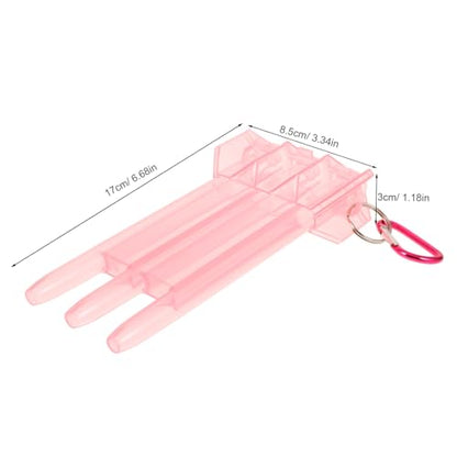 KESYOO Portable Darts Case Bag Hard Shell Dart Storage Box Lightweight Organizer - color: Pink