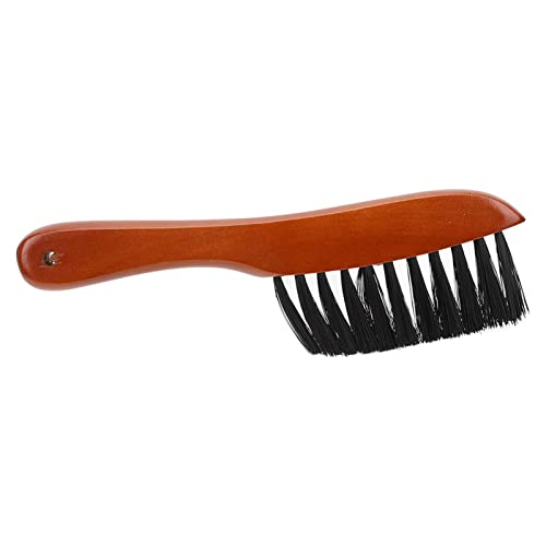 2 Pcs Pool Billiard Snooker Table Brush Cleaning Set - Hair Sweep Rail Clean Tool with Soft PVC and Wooden Handle for Table Felt Protection, Dust Prevention, and Exte