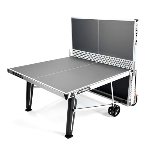 Cornilleau - Pro 540M Outdoor Ping Pong/Table Tennis Table - Mobile and Durable - 7mm Laminated Tabletops - inviolable Net - Weather-Resistant - Steel Frame - Foldable and Easy to Move