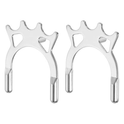 Billiard Bridge Head, Pool Cue Stick Bridge Screw-on Metal Cue Rests Billiard Accessories - color: Silver, style: High Fork