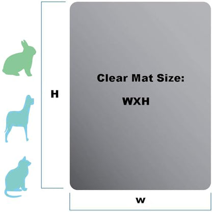 Transparent Hard Wood Tile Floor Mats, Table Protector for Carpeted Floors, Waterproof 16x39 24x51 27.5x55 31.5x63 35x71 in Slip Resistant (Size : 27.5x51in) - size: 27.5x51in