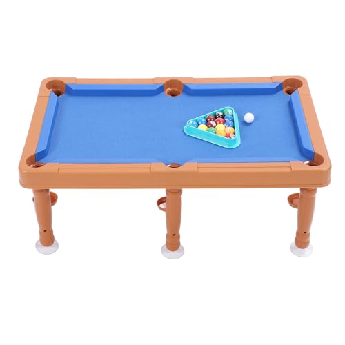 Mini Pool Table for Kids, Multifunctional Portable Tabletop Pool Table Toy, Small Billiards Game with 16 Balls, 2 Sticks and Rack for Indoor Entertainment and Travel