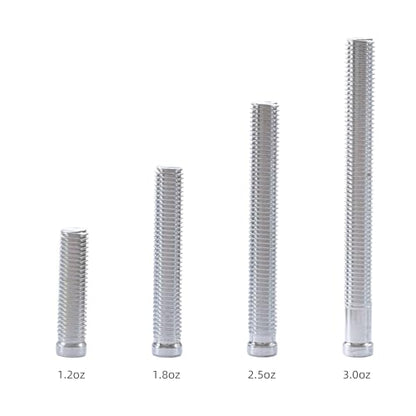 CRICAL 4 Pieces of Billiards Cue Stick Weight Bolts Adjustable Pool Cue Weight Bolt Billiard Accessories(3/2.5/1.8/1.2oz)