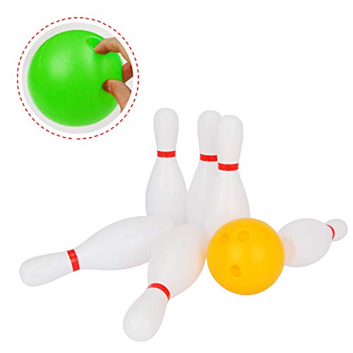 Liberry Toys for 2 3 4 Year Old Boys Girls Christmas Birthday Gift, Toddler Bowling Set White and Colorful