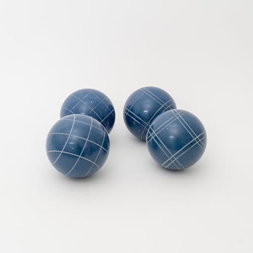 BuyBocceBalls Listing - Made in USA, Premium Quality Official Tournament Bocce Set - 110mm Blue and Dark Red Balls Nylon Bag; Regulation Size Balls 998 Grams (2 lbs. 3.2 oz.)