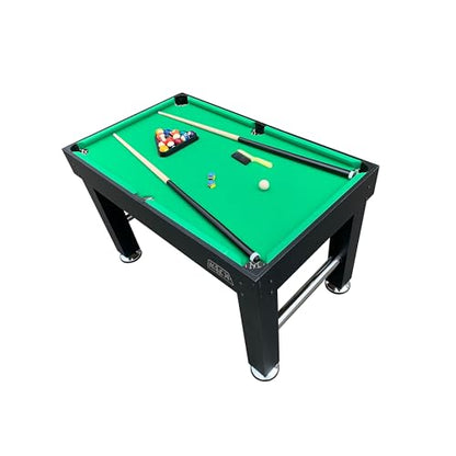 KICK Pentacle 55" 5-in-1 Multi Game Table – Foosball, Billiards/Pool, Push Hockey, Shuffleboard & Bowling - color: Black