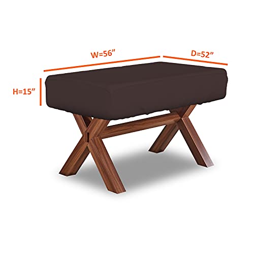 Covers & all Foosball Table Cover 12 Oz Waterproof - 100% Weather Resistant Outdoor Game Table Cover with Elastic at 4 Sides (56" W x 52" D x 15" H, Coffee) - color: Coffee, size: 56"W x 52"D x 15"H