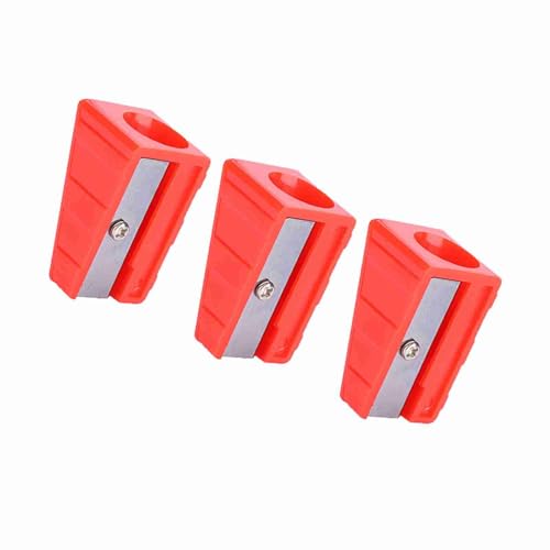 VGEBY 3Pcs Billiards Pool Cue Tip Shaper Tool, Portable Cue Tip Trimmer Shaper Tapper Repair Tool Accessory(Red) Pool Tip Trimmer Pool Tip Trimmer Cue Tip Repair Kit
