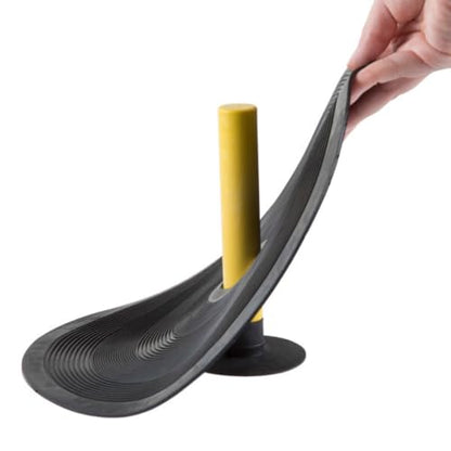 HEY! PLAY! Rubber Horseshoe Set - Perfect for Tailgating, Camping, Beach Days, and Backyard Fun - Suitable for Indoor and Outdoor Use (Black)
