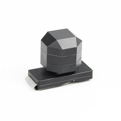Wokyo Premium 3 Layer Magnetic Billiard Pool Cue Chalk Holder Box Set, Pool Table Accessory for Billiards Precision Shots - color: Black