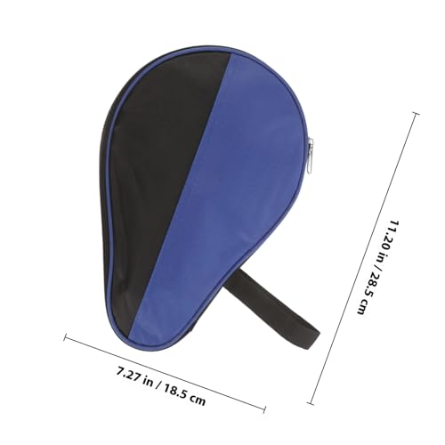 POPETPOP Table Tennis Paddle Bag with Sturdy Gourd Shape, Blue Portable Storage Case for Paddle and Balls, Reusable Organizing Bag for Casual Activities and Outdoor Use