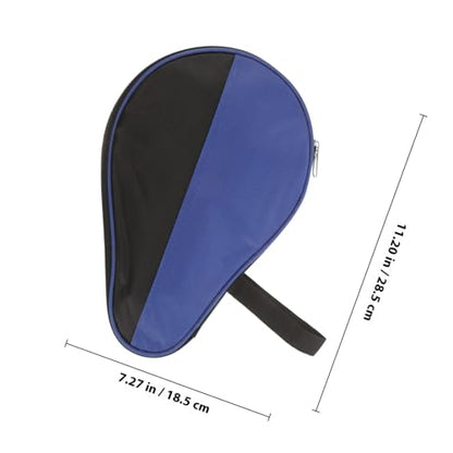 POPETPOP Table Tennis Paddle Bag with Sturdy Gourd Shape, Blue Portable Storage Case for Paddle and Balls, Reusable Organizing Bag for Casual Activities and Outdoor Use