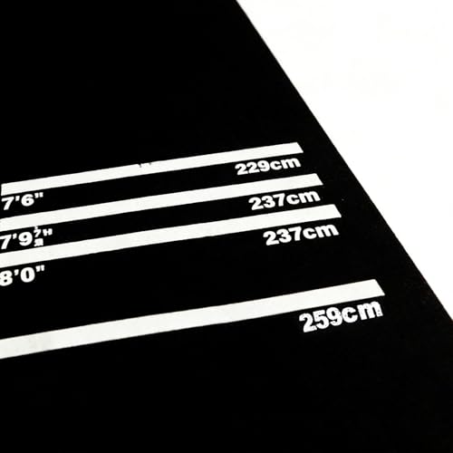 Dart Board Mat for Floor | Non-slip Shock Absorbing Cushioned Pad - with 4 Throw Distances 300x34cm Dart Carpet Mat - for Women Family Adult Playroom Living Room Bar - size: size:a