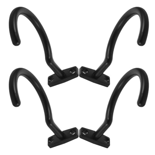 Toyvian 4pcs Billiard Cue Hanger Pool Cue Rack Metal Stick Holder Wall Mounted Billiards Accessories for Home Bar Snooker Storage