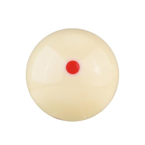 Billiards Cue Ball, 2pcs Red White Resin Training Pool Balls with Dots for Sports Billiard Table Accessories Games