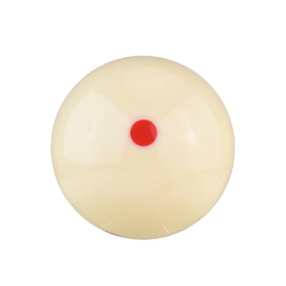 Billiards Cue Ball, 2pcs Red White Resin Training Pool Balls with Dots for Sports Billiard Table Accessories Games