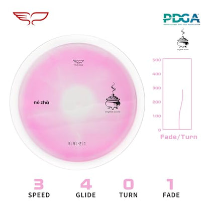 Yikun Disc Golf| Pro Worlds 2025 Limited Edition | | Fairway-Distance Hybrid Disc | Max 100m+ Flights for All Skill Levels | Late-Turn Glide & Reliable Fade | PDGA Approved 170-176g - color: Crystal Scent Pink
