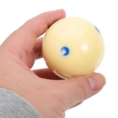 VICASKY Training Cue Ball with Blue Dot Pattern Wear-Resistant Resin Billiard Ball for American Pool for Billiards Training and Aiming Exercises
