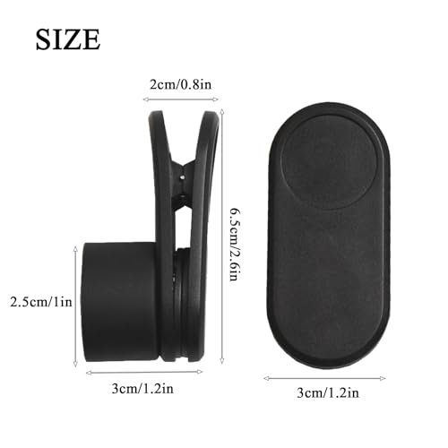 LAKE OF FIRE Chalk Holder Pool Billiards, Pool Cue Chalk Holder with Belt Clip Snooker Billiard Accessories Black - size: Round
