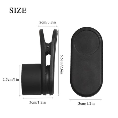 LAKE OF FIRE Chalk Holder Pool Billiards, Pool Cue Chalk Holder with Belt Clip Snooker Billiard Accessories Black - size: Round