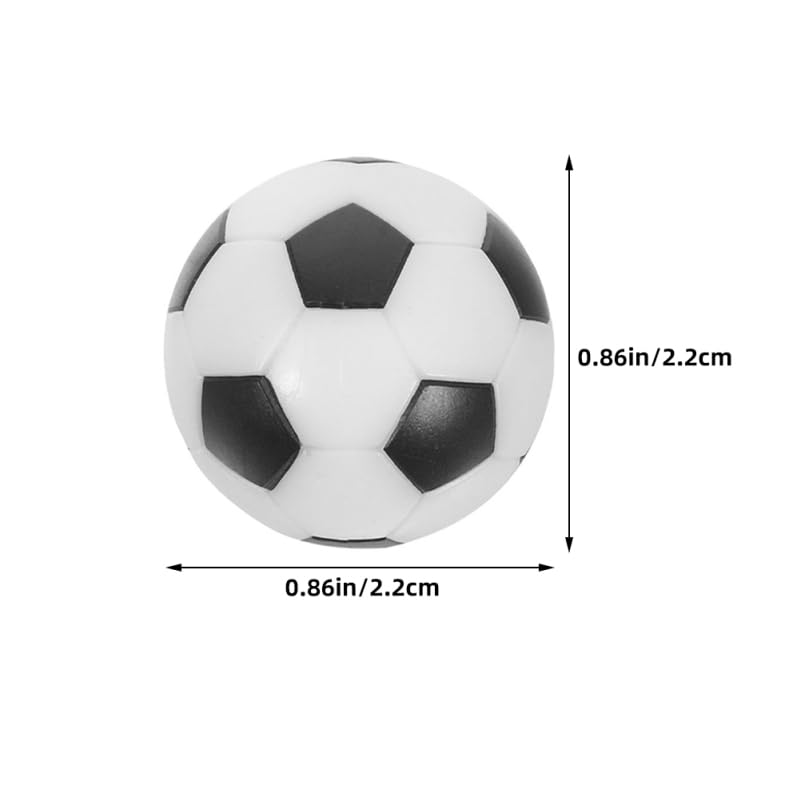 SHINEOFI 10 Pcs Table Foosball Replacement Balls, 22mm Mini Football Balls for Foosball Table Accessories, Party and Recreation Room Supplies for Kids