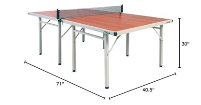 STIGA Space Saver - Compact Ping Pong Table - Separate Table Halves - Regulation Height - No Assembly Required - color: Brown