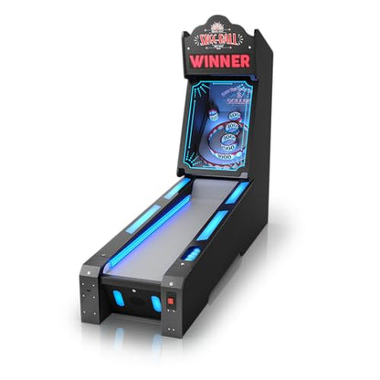 Skee-Ball Glow - Illuminating Arcade Table Machine Game for Home Basement Recreation Room - Nostalgic Classic Fun of Roll and Score - Made in The USA