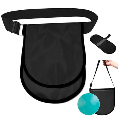Shot Put Bag with 2 Pocket Heavy Duty Discus Carrier Tote/Shoulder Discus Bag with Adjustable Strap & Fine Edge Splash Proof Oxford Shot Put and