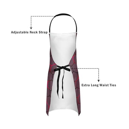 Castle Fairy Basketball Kitchen Apron - color: Gamepad Red