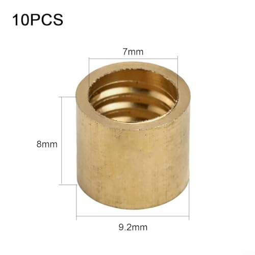 Brass Billiard Cue Tip Hoop Ferrule, Snooker Pool Cue Repair Replacement Ring, Metal Collar for Cue Tip Maintenance, Multiple Sizes Available(9.2mm) - size: 9.2mm