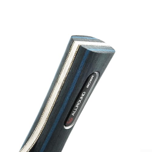 Table Tennis Blade, 7-Ply Carbon Fiber & Aryl Group Wood, Long Handle Horizontal Grip, 90g Pong Racket Blade for Indoor Games(Long) - size: Long