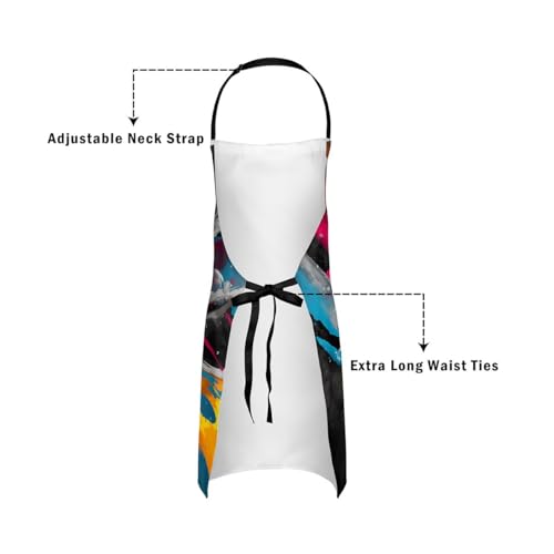 Castle Fairy Basketball Kitchen Apron - color: Graffiti Soccer