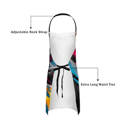 Castle Fairy Basketball Kitchen Apron - color: Graffiti Soccer